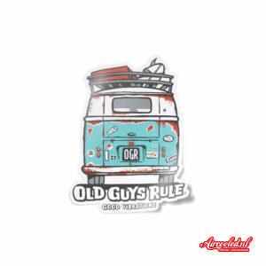 DEC017 VW van sticker back